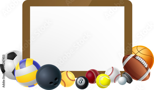 Photography Sport Ball Sign Sports Balls Background Frame