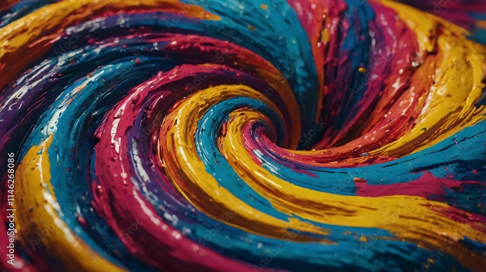 vibrant and colorful piece of abstract art. It features a dynamic swirl of bright colors vibrant and colorful piece of abstract art. It features a dynamic swirl of bright colors