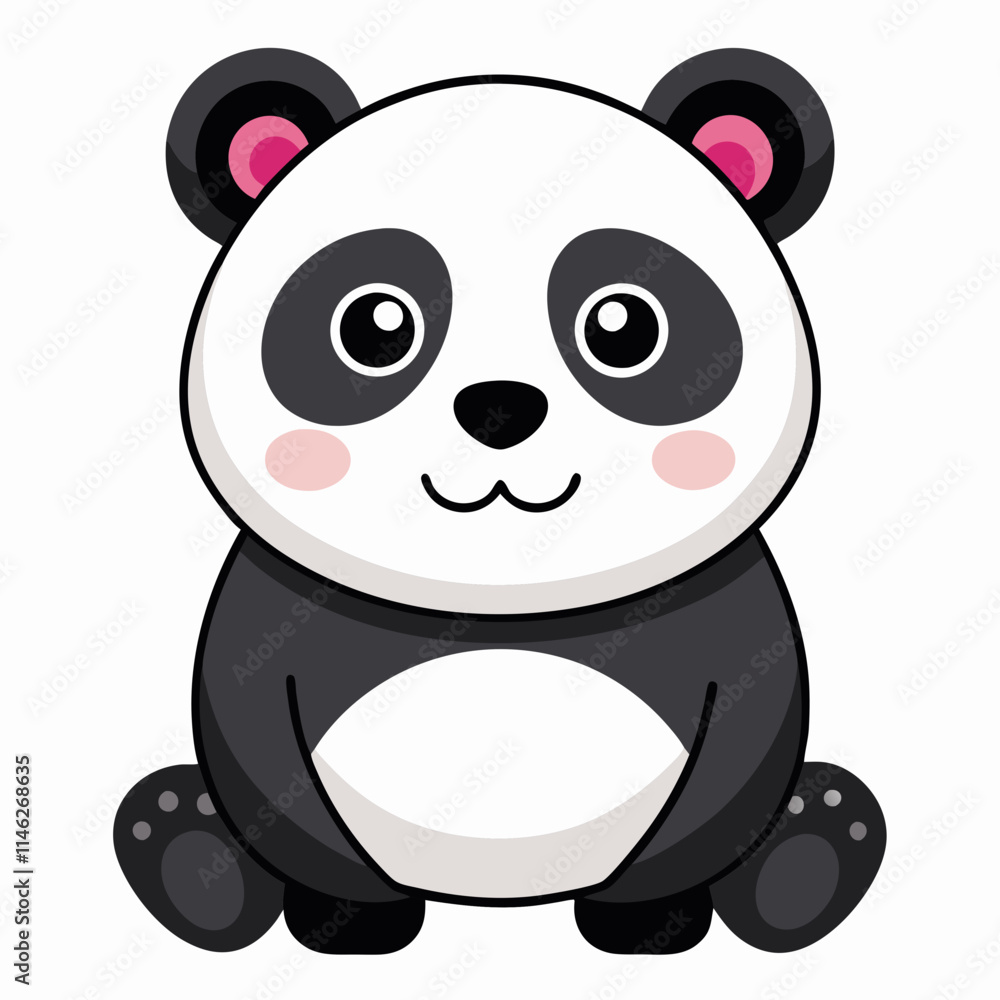 Fototapeta premium panda bear cartoon