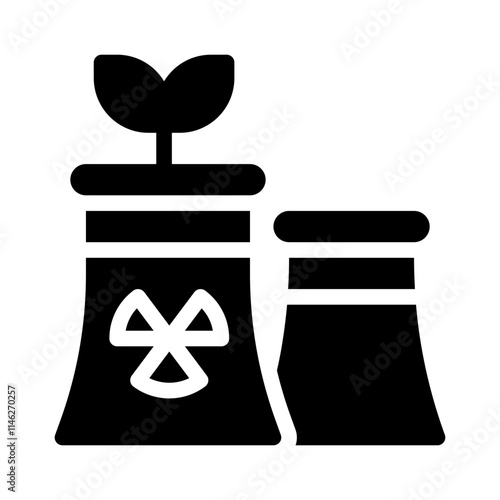 Nuclear glyph icon