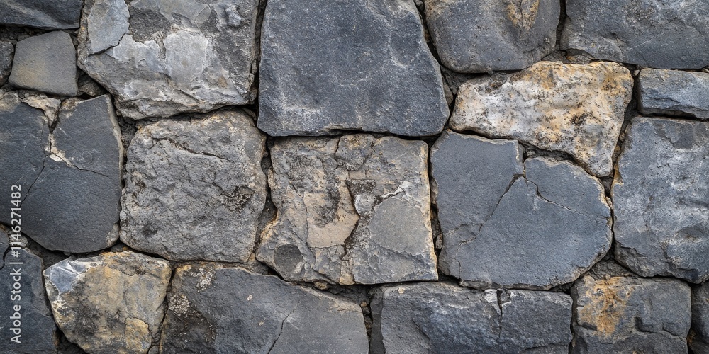Textured old gray stone wall featuring unique patterns and rustic charm this old gray wall made of stone adds character and a timeless feel to any space or design project.