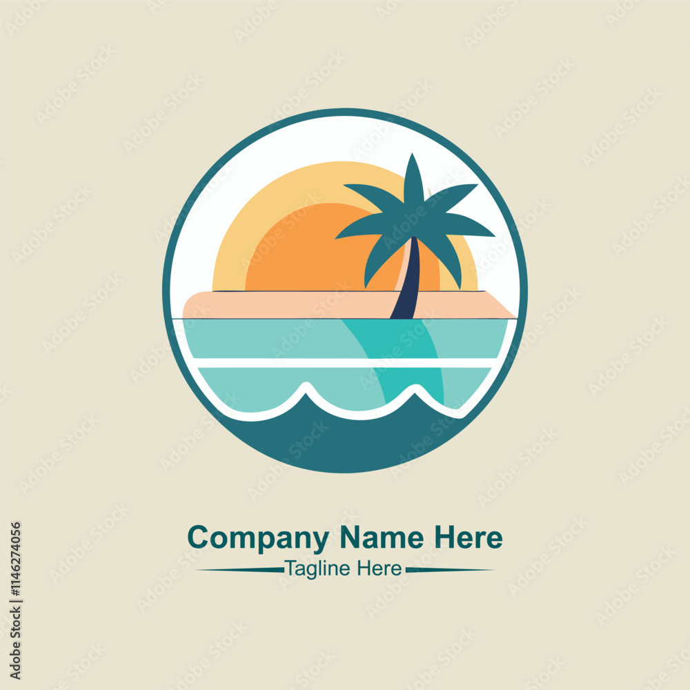 Obraz premium Beach logo