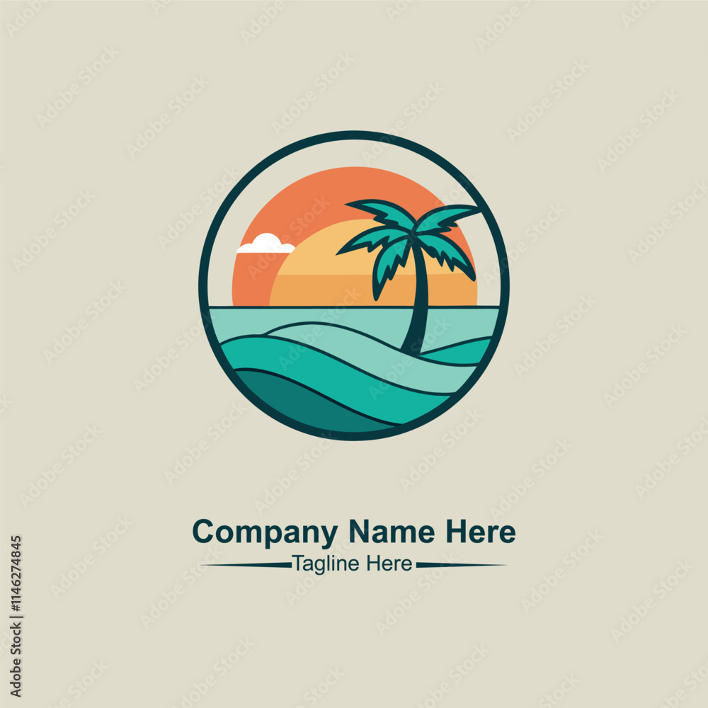 Obraz premium Beach logo