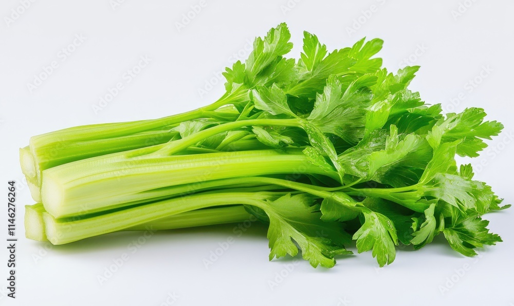 A bunch of green celery stalks A bunch of green celery stalks