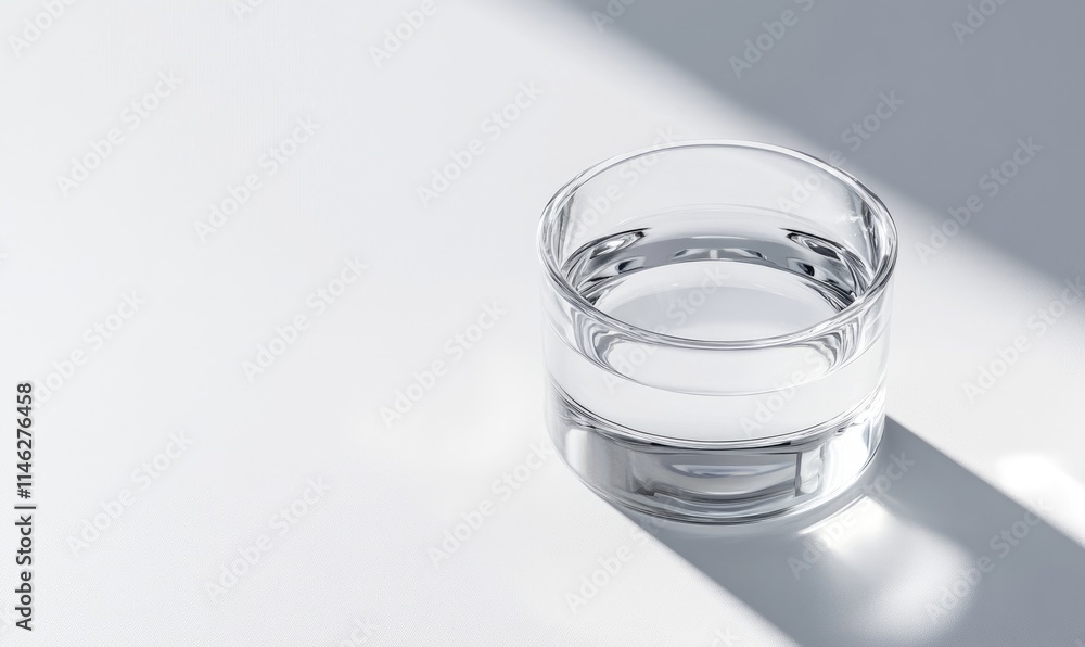 A glass of water is sitting on a table A glass of water is sitting on a table