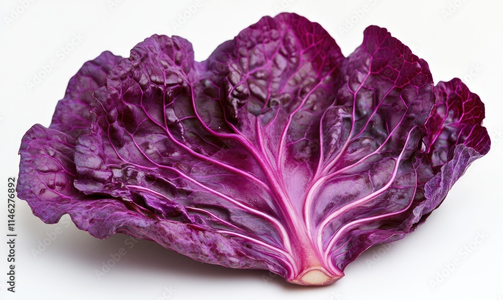 Obraz premium A purple leaf of cabbage