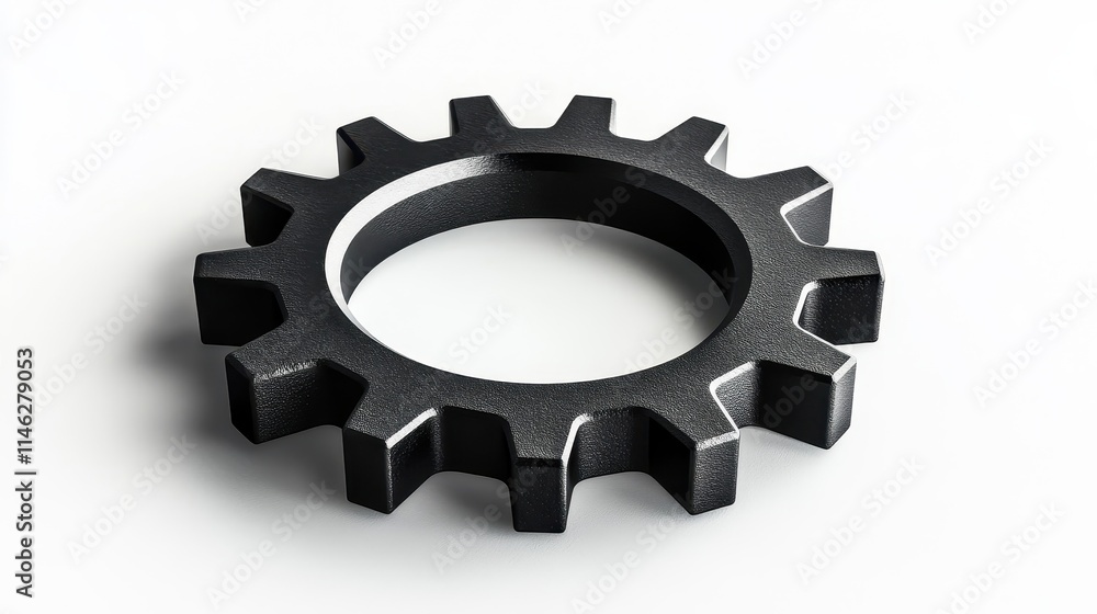 Sturdy Black Gear for Industrial Applications Sturdy Black Gear for Industrial Applications