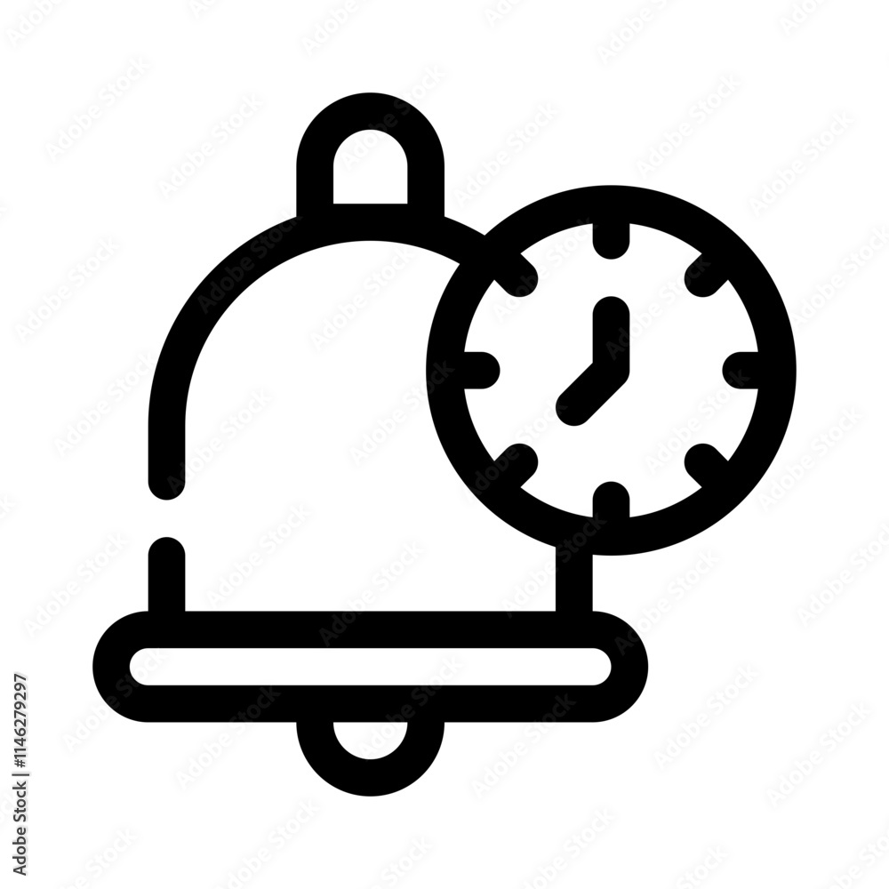 Obraz premium Reminder line icon