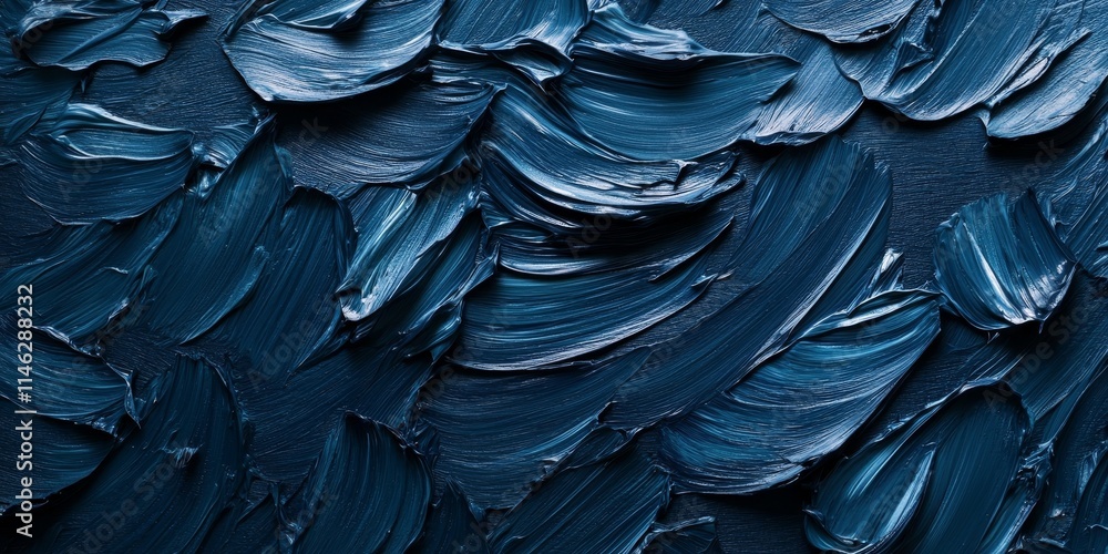 A texture of dark navy blue paint features acrylic brush strokes, perfect for use in card templates or as a floral art backdrop. Ideal for creative projects. A texture of dark navy blue paint features acrylic brush strokes, perfect for use in card templates or as a floral art backdrop. Ideal for creative projects.