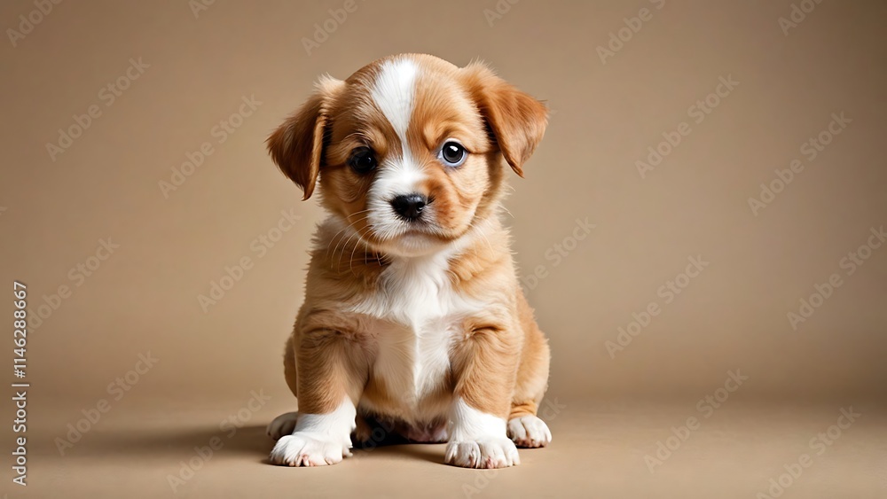 Adorable Little Puppy Posing for Photo Adorable Little Puppy Posing for Photo