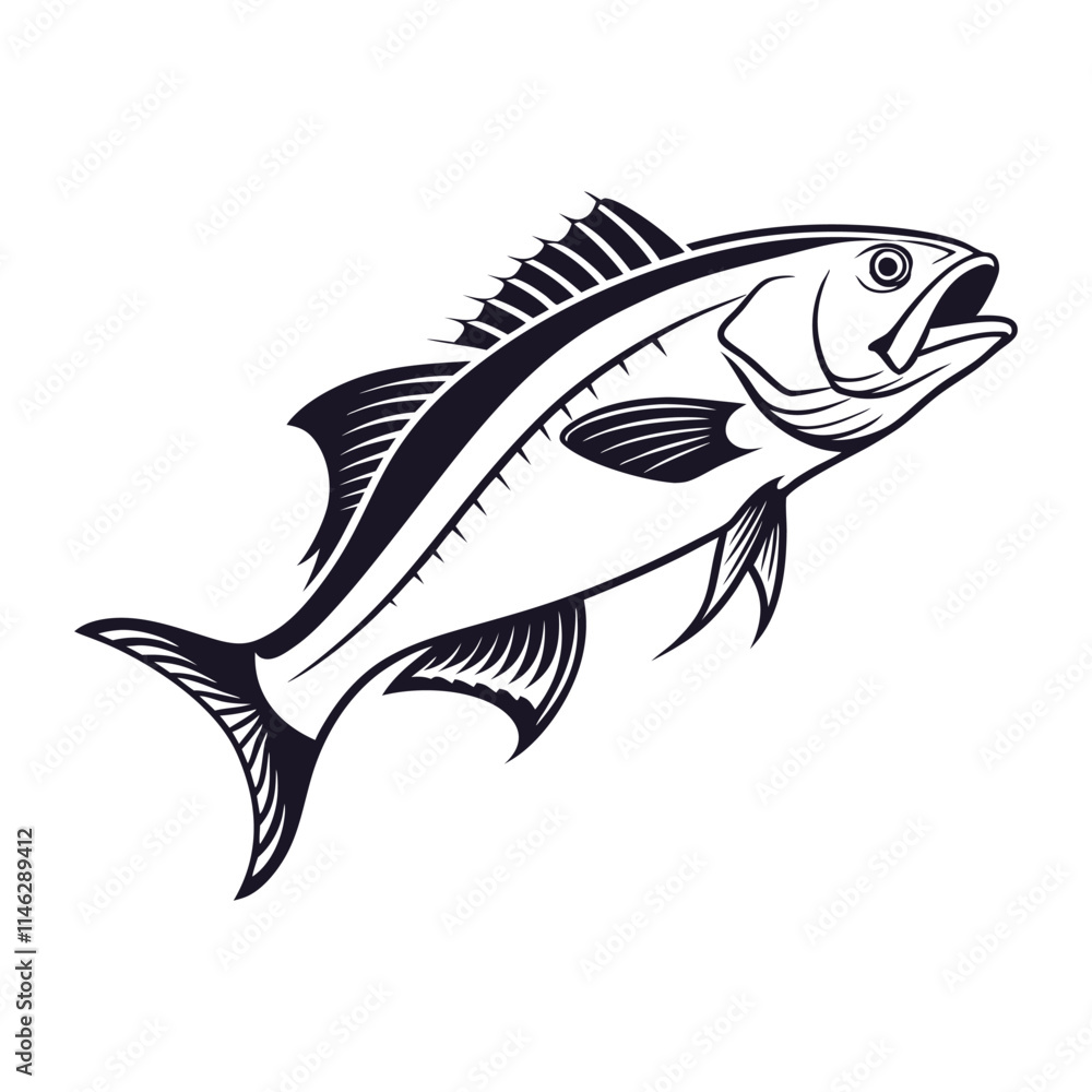Atlantic Croaker Fish Vector Art and Illustration Atlantic Croaker Fish Vector Art and Illustration