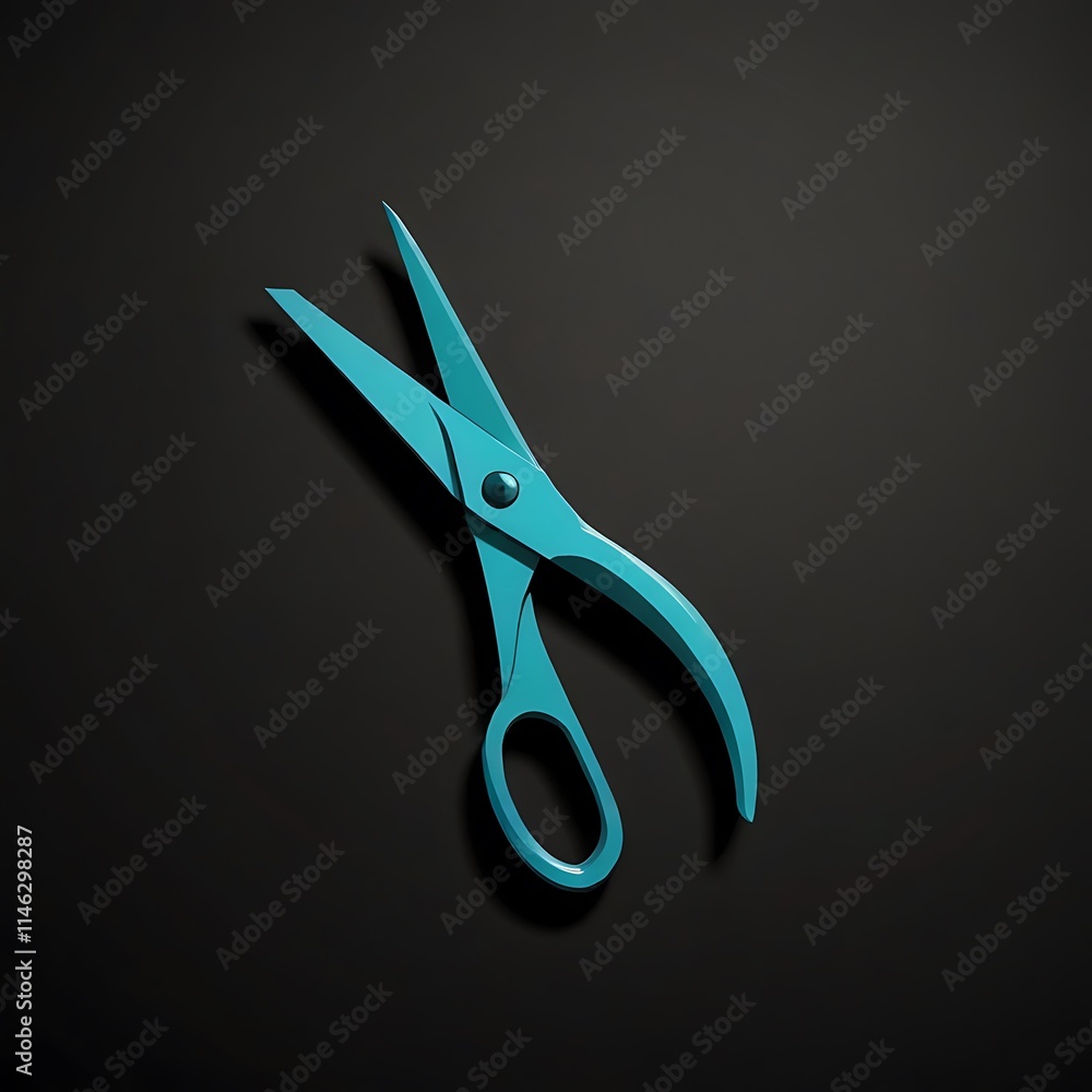 scissors on black background scissors on black background