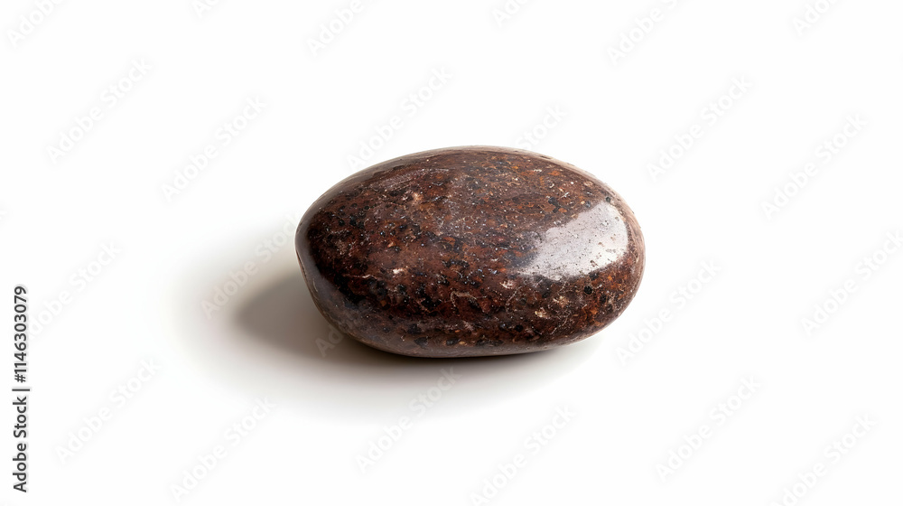 Brown Polished Stone, Realistic Image Brown Polished Stone, Realistic Image