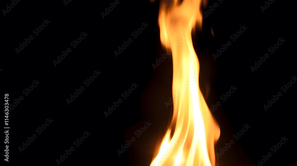fire on black background fire on black background