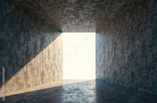 Shadows and perspective  triangles  shadows and a light tunnel