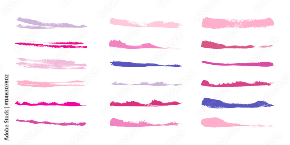 Hand Drawn Colorful Grunge Ink Brush Strokes and Lines. Creative brush lines with rough edges. Abstract freehand doodle line borders. Highlight splashes Hand Drawn Colorful Grunge Ink Brush Strokes and Lines. Creative brush lines with rough edges. Abstract freehand doodle line borders. Highlight splashes