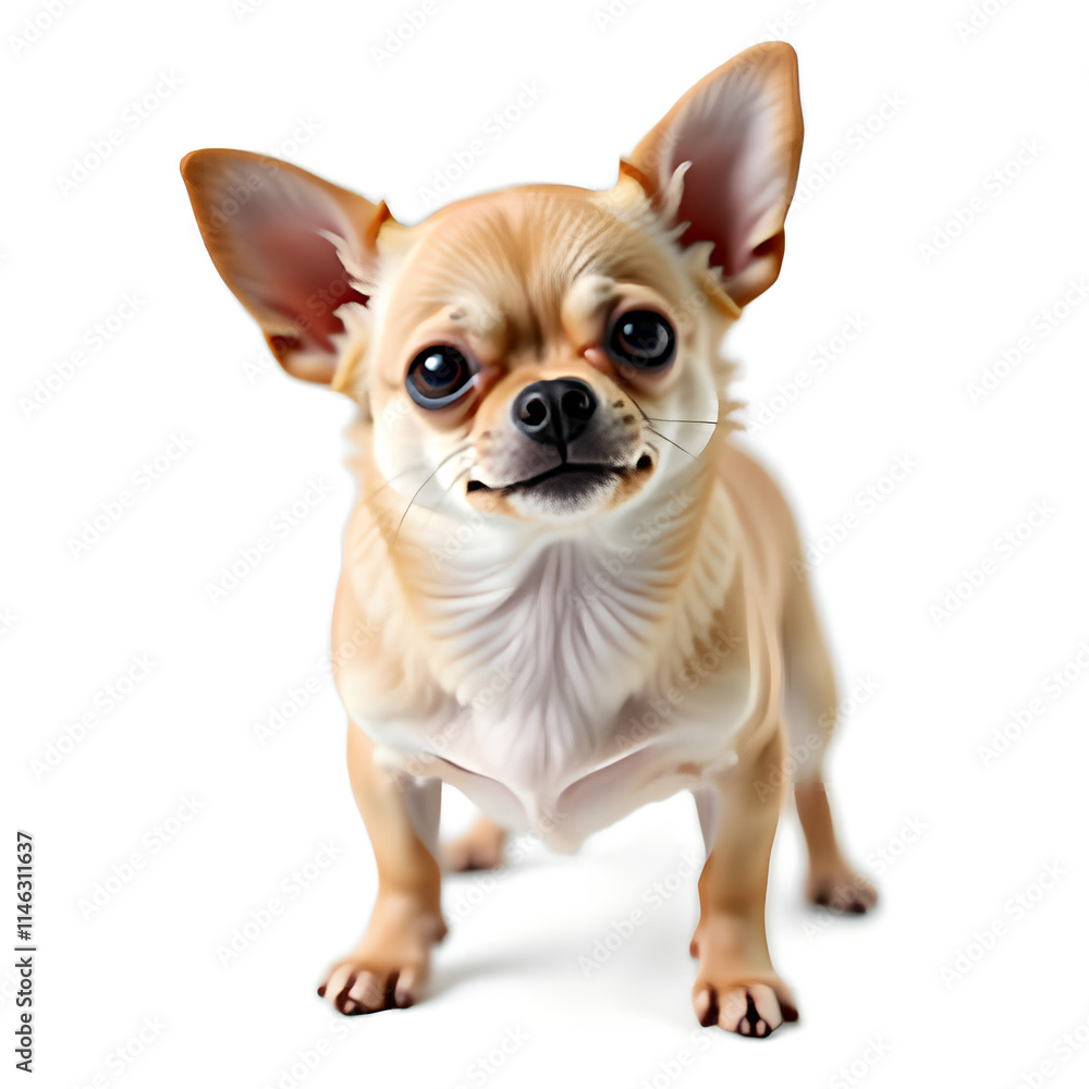 Chihuahua auf weißem Hintergrund Chihuahua auf weißem Hintergrund