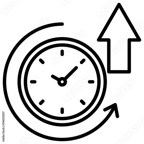 Uptime Outline Icon