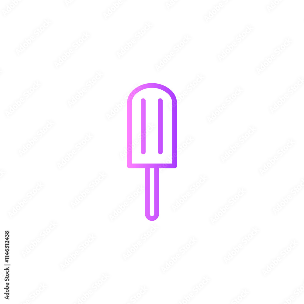 ice cream gradient icon ice cream gradient icon