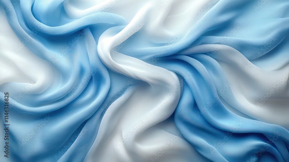 Abstract blue and white fabric texture. Abstract blue and white fabric texture.