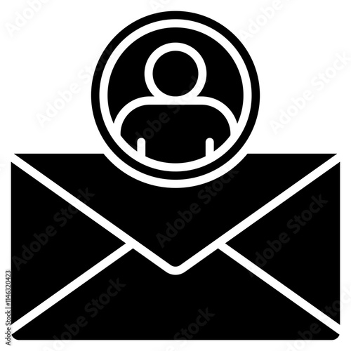 Email Account Glyph Icon