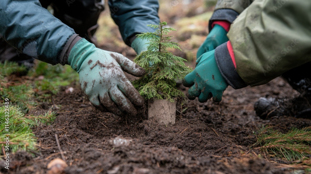 Public interest planting tree wood people, mantle mulch mud, protection environment Public interest planting tree wood people, mantle mulch mud, protection environment