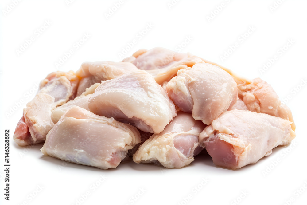 Top View of Fresh Chicken Cuts for Cooking Preparation Top View of Fresh Chicken Cuts for Cooking Preparation
