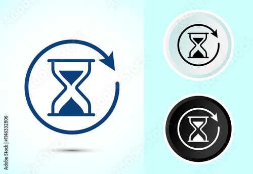 Long lasting icon design illustration. Durability icon design. Represents durability