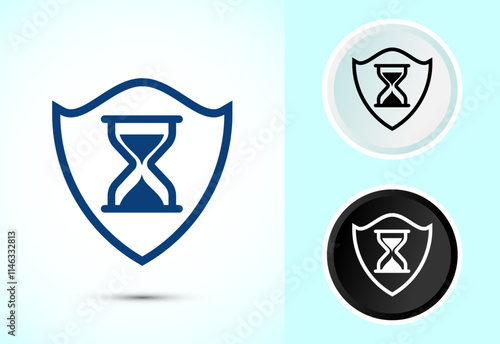 Long lasting icon design illustration. Durability icon design. Represents durability
