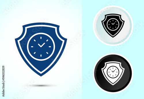 Long lasting icon design illustration. Durability icon design. Represents durability
