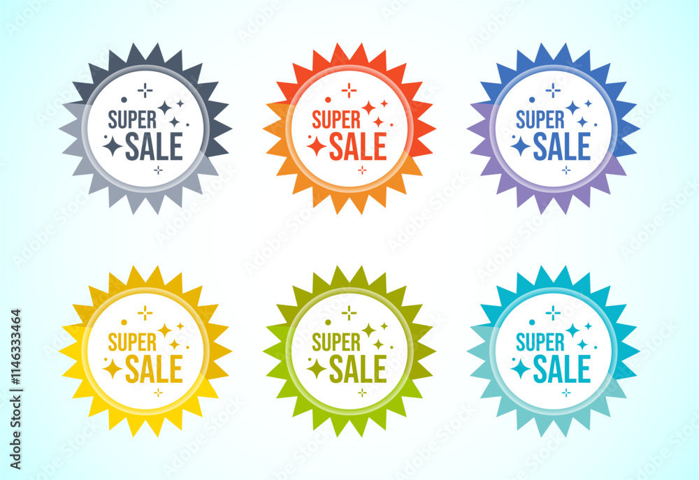 Super sale banner, sticker for business, marketing and advertising Super sale banner, sticker for business, marketing and advertising