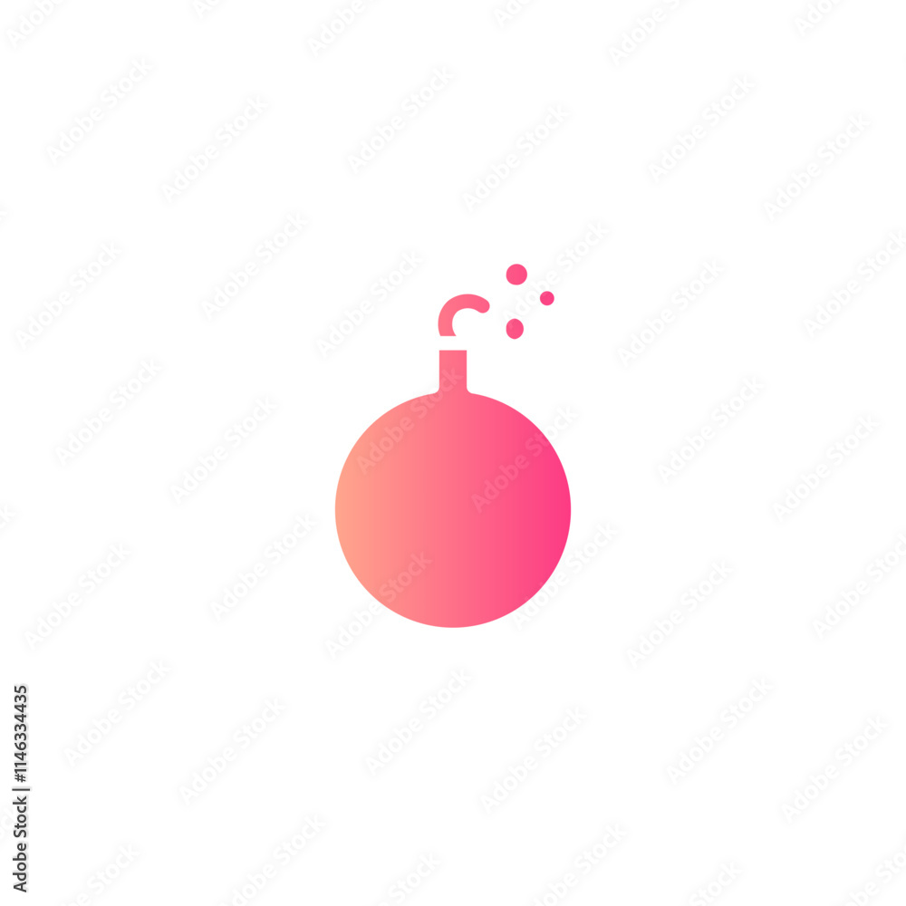 bomb gradient icon bomb gradient icon
