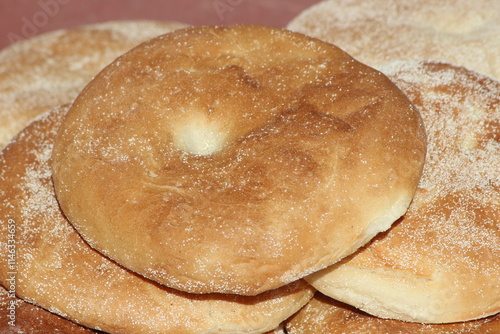 Moroccan Traditional Bread, Khobz photo