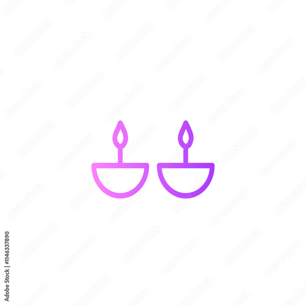 candle gradient icon candle gradient icon