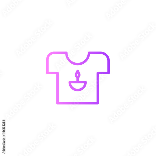 t shirt gradient icon