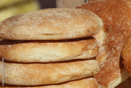 Moroccan Traditional Bread, Khobz photo