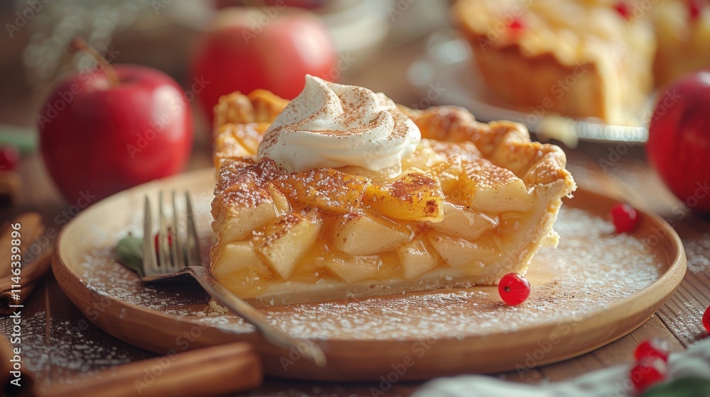 Piece of pie on a plate with a fork, national pie day, food background Piece of pie on a plate with a fork, national pie day, food background