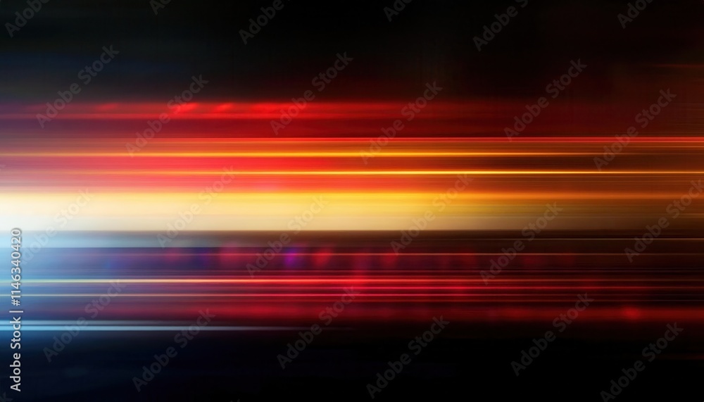 Abstract Motion Blur of Vibrant Red, Orange, and Blue Light Streaks on Dark Background for Modern Digital Art, Technology Themed Design, or Futuristic Web Banners with Dynamic Energy Aesthetic Abstract Motion Blur of Vibrant Red, Orange, and Blue Light Streaks on Dark Background for Modern Digital Art, Technology Themed Design, or Futuristic Web Banners with Dynamic Energy Aesthetic
