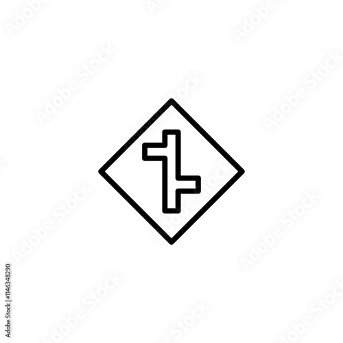 merging line icon