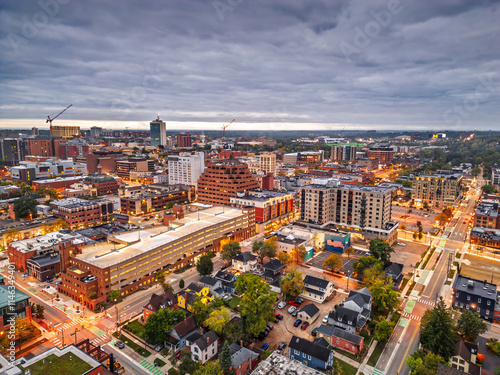 Obraz na płótnie Ann Arbor, Michigan, USA Downtown Cityscape w salonie