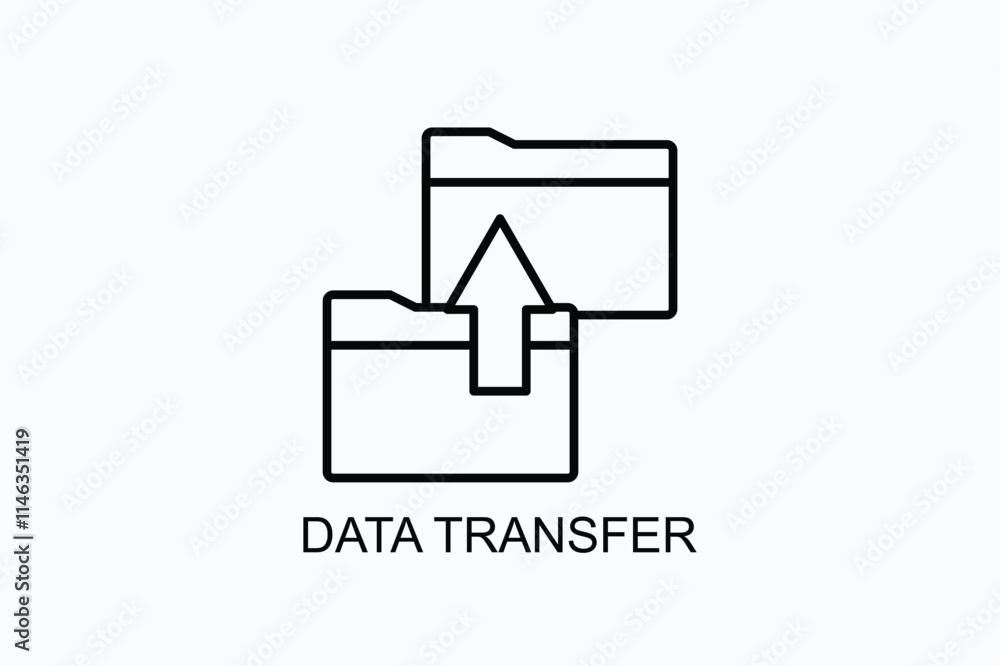 Data Transfer Vector, Icon Or Logo Sign Symbol Illustration Data Transfer Vector, Icon Or Logo Sign Symbol Illustration