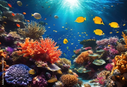 Wallpaper Mural colorful close views endangered habitats showcasing diverse flora fauna unique natural environments, biodiversity, conservation, species, landscape Torontodigital.ca