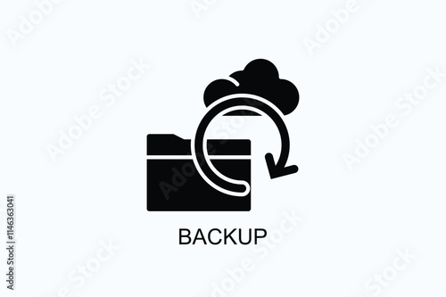 Backup Vector, Icon Or Logo Sign Symbol Illustration 