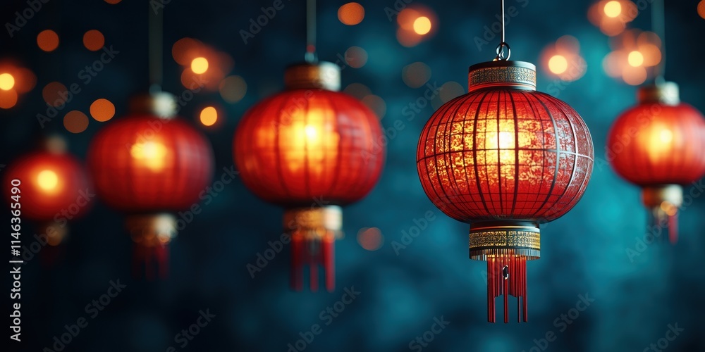 Template Wallpaper Greeting Card Design for Chinese New Year