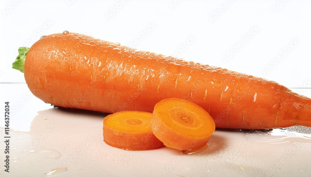 Fresh Carrots Adorned with Morning Dew Fresh Carrots Adorned with Morning Dew