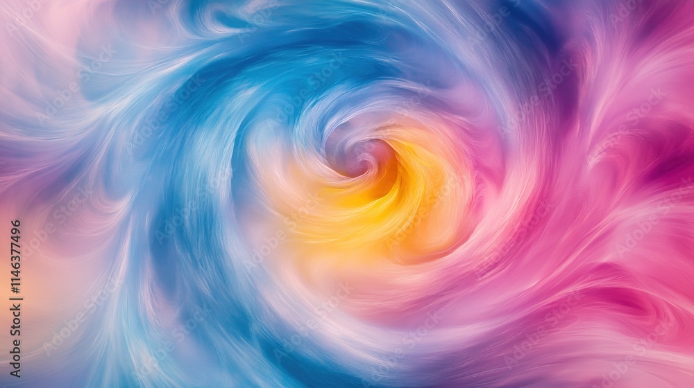 Colorful Spiral Swirl with Light and Energy Colorful Spiral Swirl with Light and Energy