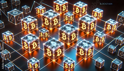 Wallpaper Mural Visualization of the Bitcoin Blockchain: A Graphic Representation of Transaction Security and Transparency Torontodigital.ca