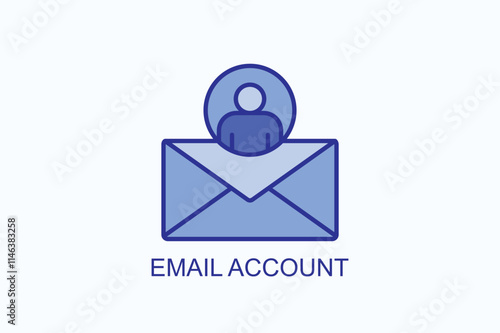 Email Account vector, icon or logo sign symbol illustration 