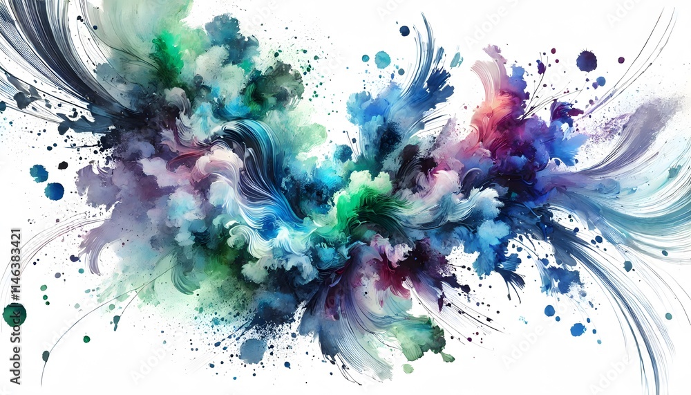 custom made wallpaper toronto digitalEnchanting Abstract Gradient: Blending Green, Purple, and Blue Tones