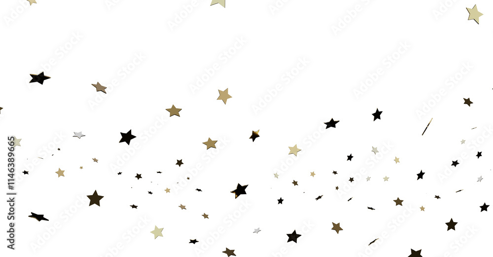 Gold and Black Star Confetti Scatter Gold and Black Star Confetti Scatter